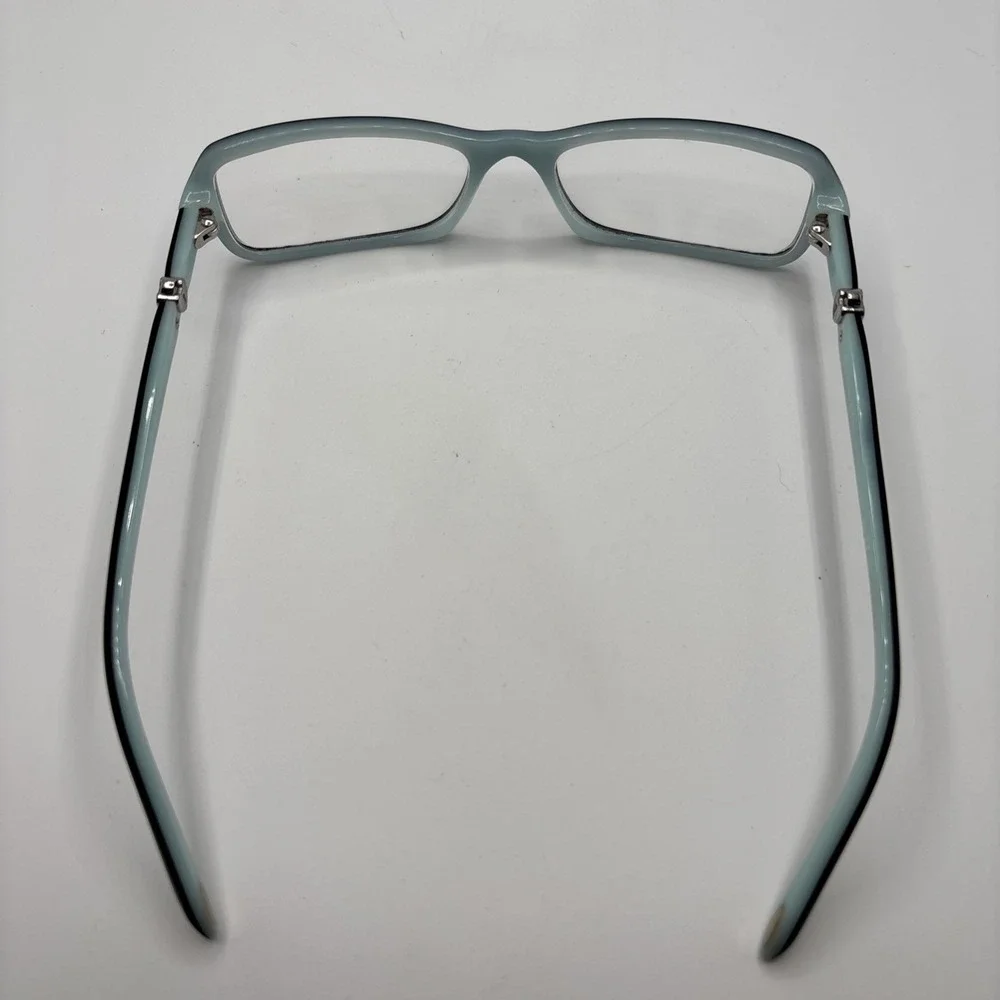Tiffany & Co TF 2061 8055 Square Black Blue Lock Eyeglasses Frame 52-16-135 #213